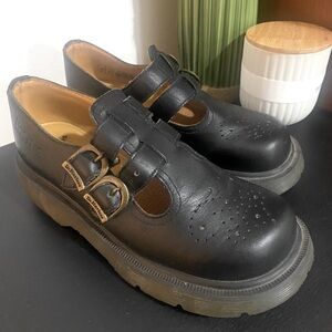 Dr Martens Black Mary Jane Shoes Girls US 3